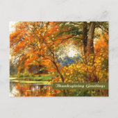 Carte Postale Salutations d'action de grâces. Art (Devant)