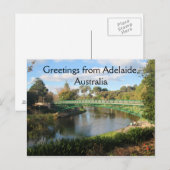 Carte Postale Salutations d'Adélaïde, Australie (Devant / Derrière)