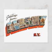 Carte Postale Salutations d'Albany New York (Devant)