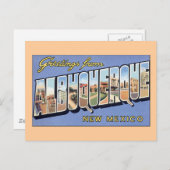 Carte Postale Salutations d'Albuquerque (Devant / Derrière)