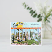 Carte Postale Salutations d'Allentown, Pennsylvanie (Debout devant)