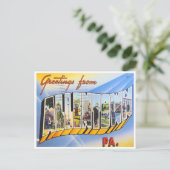 Carte Postale Salutations d'Allentown, Pennsylvanie (Debout devant)