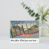 Carte Postale Salutations d'Altoona, Pennsylvanie (Debout devant)