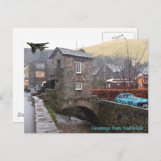 Carte Postale Salutations d'Ambleside (Devant / Derrière)