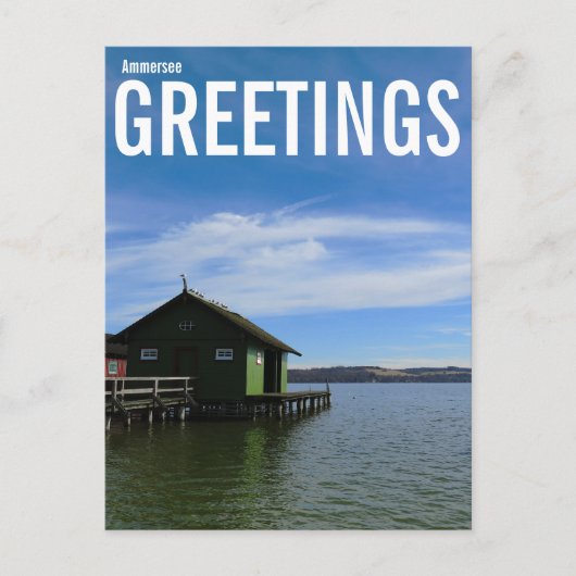 Carte Postale Salutations d'Ammersee (Devant)