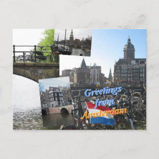 Carte Postale Salutations d'Amsterdam