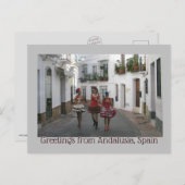 Carte Postale Salutations d'Andalousie, Espagne (Devant / Derrière)