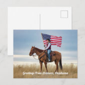 Carte Postale Salutations d'Ardmore, Oklahoma (Devant / Derrière)