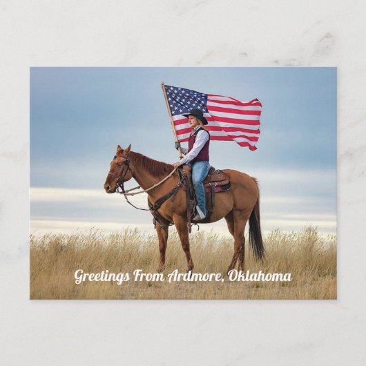 Carte Postale Salutations d'Ardmore, Oklahoma (Devant)