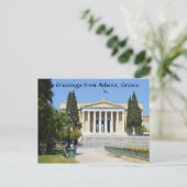 Carte Postale Salutations d'Athènes, Grèce (Debout devant)
