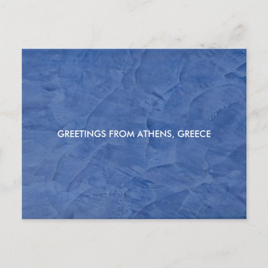 CARTE POSTALE SALUTATIONS D'ATHÈNES, GRÈCE (Devant)