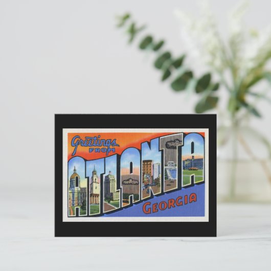 Carte Postale Salutations d'Atlanta (Debout devant)