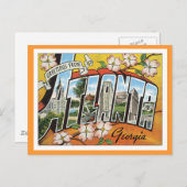 Carte Postale Salutations d'Atlanta (Devant / Derrière)