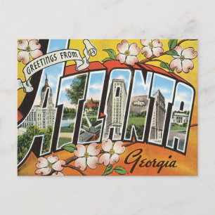 Carte Postale Salutations d'Atlanta