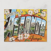 Carte Postale Salutations d'Atlanta (Devant)