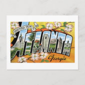 Carte Postale Salutations d'Atlanta Géorgie (Devant)