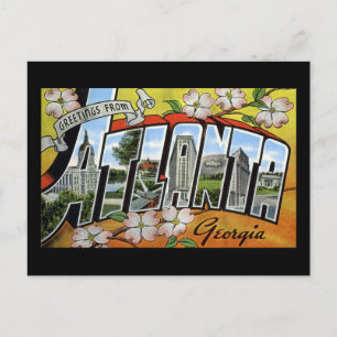 Carte Postale Salutations d'Atlanta Géorgie