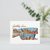 Carte Postale Salutations d'Atlantic City New Jersey (Debout devant)