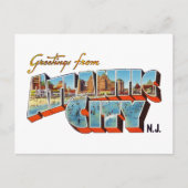 Carte Postale Salutations d'Atlantic City New Jersey (Devant)