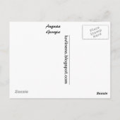 Carte Postale Salutations d'Augusta, Géorgie (Dos)