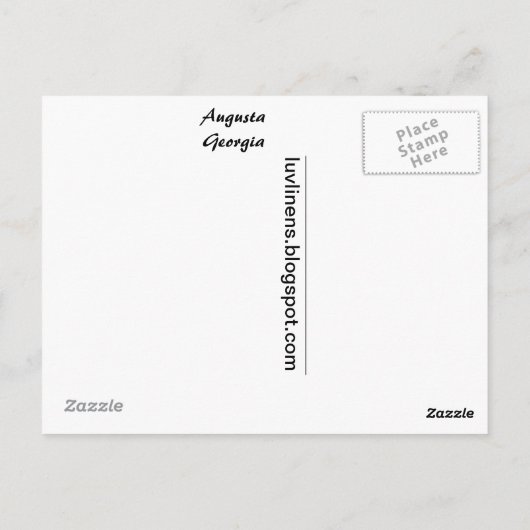 Carte Postale Salutations d'Augusta, Géorgie (Dos)