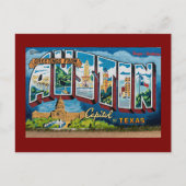 Carte Postale Salutations d'Austin, Texas (Devant)