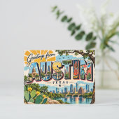 Carte Postale Salutations d'Austin Texas (Debout devant)
