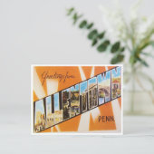 Carte Postale Salutations de Allentown, Pennsylvanie (Debout devant)