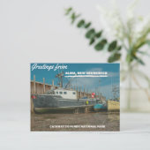 Carte Postale Salutations de Alma NB et du parc national Fundy (Debout devant)