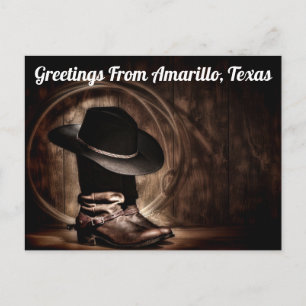 Carte Postale Salutations De Amarillo, Texas Postcard