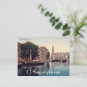 Carte Postale Salutations de Amsterdam Postcard (Debout devant)