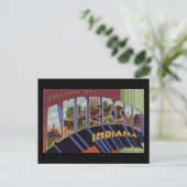 Carte Postale Salutations de Anderson Indiana (Debout devant)