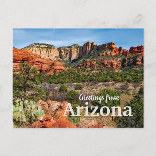 Carte Postale Salutations de Arizona Pittoresque Desert Postcard (Devant)