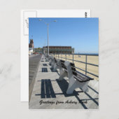 Carte Postale Salutations de Asbury Park Boardwalk (Devant / Derrière)