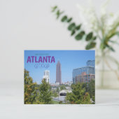 Carte Postale Salutations de Atlanta Georga Pittoresque Postcard (Debout devant)