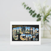 Carte Postale Salutations de Atlantic City (Debout devant)