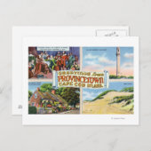 Carte Postale Salutations de avec des scènes Pittoresques (Devant / Derrière)