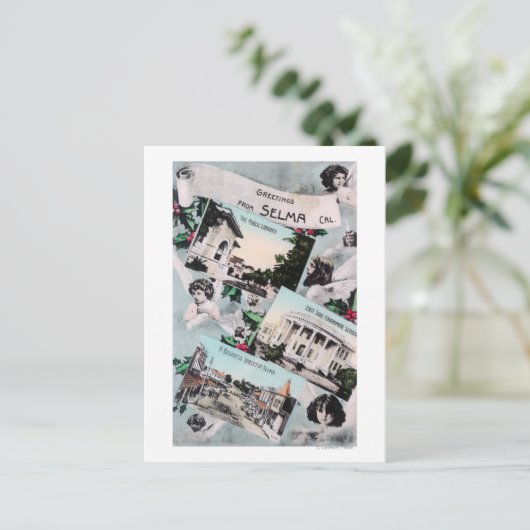 Carte Postale Salutations de avec vues PittoresquesSelma, CA (Debout devant)