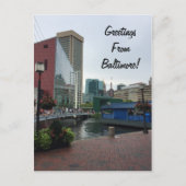 Carte Postale Salutations de Baltimore (Devant)