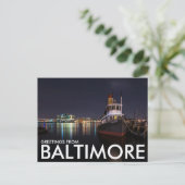 Carte Postale Salutations de Baltimore, Maryland, USA (Debout devant)