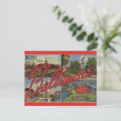 Carte Postale Salutations de Baltimore MD (Debout devant)