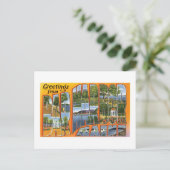 Carte Postale Salutations de Bar Harbour, Maine ! (Debout devant)