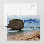 Carte Postale Salutations de Barbados Beach Travel (Devant / Derrière)