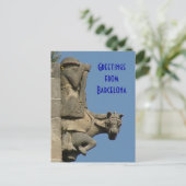 Carte Postale Salutations de Barcelone (Debout devant)