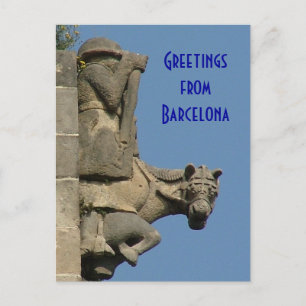 Carte Postale Salutations de Barcelone
