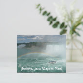 Carte Postale salutations de bateau niagara (Debout devant)