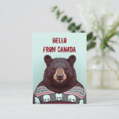 Carte Postale Salutations, de Bear (Debout devant)