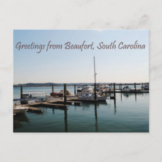 Carte Postale Salutations de Beaufort, SC