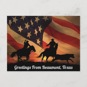 Carte Postale Salutations De Beaumont, Texas Postcard