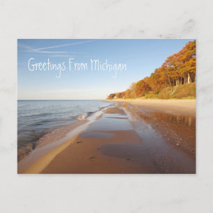 Carte Postale Salutations de Beautiful Lake Michigan